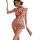 Vintage button-up sheer cheongsam lingerie set featuring butterfly embroidery, slit design, pure and tempting sleepwear.