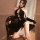 Vintage chinese-style erotic lingerie set featuring a high-slit cheongsam bodysuit with deep v-neckline and sheer lace detail...