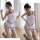 Vintage chinese-inspired lace cheongsam lingerie featuring sheer silk blend high-slit bodysuit with traditional court style d...