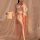 Vintage chinese-inspired sheer chiffon hanfu-style corset with floral embroidery, paired with delicate belly dance outfit for...