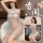 Vintage chinese-inspired sheer robe and matching bra brief set, perfect for roleplay and cosplay with elegant design details.