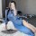 Vintage chinese-inspired sheer side-slit dress with modern hanfu elements, perfect for erotic sleep gown or qipao costume.