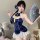 Vintage chinese-style lace cheeky cheongsam lingerie set - backless seductive sleepwear & roleplay outfit featuring elegant d...