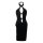 Vintage chinese-style lingerie set - high-slit cheongsam sleepwear with deep v & peekaboo bust, retro -inspired nightwear