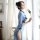 Vintage-inspired lace bodysuit with sheer cheongsam design, featuring side slits and elegant detailing. plus-size seductive m...