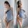 Vintage-inspired lace bodysuit paired with sheer cheongsam dress, featuring plus-size seductive side-slit mesh design for ele...
