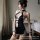Vintage-inspired lace corset mini skirt set in seductive chinese qipao style costume, perfect for cosplay and role play.