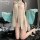 Vintage-inspired lace hanfu lingerie set featuring sheer silk-chiffon design, romantic and chic style perfect for bedroom wea...