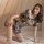 Vintage-inspired lace sheer cheongsam set featuring intricate floral patterns, perfect for a seductive retro chinese dress li...