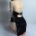 Vintage lace backless velvet erotic lingerie set featuring high-slit retro qipao design, perfect for passionate nights.