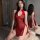 Vintage lace cheongsam lingerie with retro open cut design, featuring seductive sleepwear style perfect for bedroom tease.