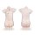 Vintage lace cheongsam set featuring retro high-neck sheer design, floral embroidery, side slit, and tie details.