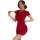 Vintage red velvet qipao-inspired split-back erotic lingerie set, elegant and seductive design perfect for bedroom wear.