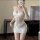 Wangchunshan sexy lace bodysuit - pure & tempting open-crotch maid costume sleepwear for women, featuring intricate lace desi...