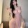 Sensual lace sleep dress with sheer fabric, open-crotch design for curvy women, no-remove uniform style.