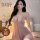 Water sensual lace sleep dress - sheer tempting open-crotch nightgown for curvy women, no-remove uniform style, 3