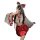White moonlight japanese-style lingerie set - red sensual sleep dress with bow & tassel accents