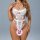 Wish sexy lace bodysuit for women - tight-fitting sheer mesh shapewear with push-up effect and butterfly accents