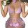 Womens luxury beach bikini set featuring elegant design with heart embellishments and fluffy pom-poms, perfect for vacation s...