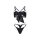 Black lace bralette with bow-tie and matching thong set for women, featuring flirty design and seductive style.