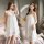 Womens lace sheer sleep dress featuring a sexy loose fit, backless design with adjustable straps for comfortable wear.