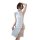 Womens seductive lingerie sleepwear set - vintage cheongsam style open-slit nightclub outfit with ties
