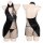 Womens sensual butterfly cheongsam lingerie set - sheer lace top with ties & matching bodysuit outfit
