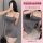 Womens sensual fairy-themed ice silk slip dress with backless design & maid-inspired striped set