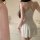 Womens sexy backless ice silk bodycon dress - high-elastic seductive slip dress with adjustable straps, showcasing elegant de...