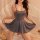 Womens sexy backless ice silk bodycon dress - high-elastic seductive nightwear & lingerie set, elegant design with flowing fa...