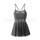 Womens sexy backless ice silk bodycon dress - high-elastic seductive nightwear & lingerie set