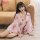 Womens sexy chiffon kimono lingerie set - japanese sakura costume outfit for role play, featuring delicate floral patterns an...