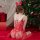 Sexy christmas nightgown - elegant sheer lace robe for new year eve & holiday parties, featuring festive reindeer ears and in...
