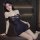 Womens sexy lace bodycon bandage dress - one-shoulder tight fit flirty outfit set, elegant black design with lace detailing, ...