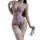 Womens sexy lace bodysuit featuring deep v cut and sheer open-crotch design, perfect for seductive sleepwear and lingerie set...