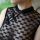 Womens sexy lace cheongsam dress - sheer vintage-inspired erotic lingerie set with floral trim