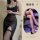 Sexy lace mesh nightgown with sheer design, side slit, comfortable and alluring sleepwear.
