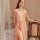 Elegant sheer slip gown featuring lace mesh design, open chest, and high slit, perfect for women seeking feminine allure and ...
