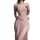 Womens sexy lace sheer nightgown - transparent mesh sleep dress with high-slit design for romantic nights