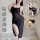 Sexy lace sheer nightgown set, transparent mesh design with adjustable straps, elegant and comfortable sleep dress.