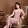 Womens sexy lace sheer nightgown set - transparent mesh slip dress & matching bralette for romantic nights
