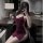 Sexy lace sleep dress featuring halter neck, high slit, and bodycon fit for elegant nightwear. plus size design with uniform ...