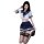 Womens sexy lingerie set - jk uniform skirt, sailor sleepwear & seductive bedtime outfit featuring a sailor-style top with a ...