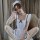 Womens sexy maid costume set - seductive role play lingerie outfit for adults, featuring a charming white dress with black ac...