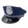 Blue police hat with shiny badge for womens sexy officer costume - role play lingerie outfit for adults.