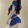 Sexy blue police uniform lingerie set with short skirt and crop top, perfect for parties and date nights.