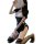 Womens sexy qipao lingerie featuring side-slit design, open-crotch style with floral embroidery, elegant black and white colo...