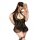 Woman wearing black sheer lace bodysuit with open-crotch design, taking a selfie. perfect for small busts, this tight-fit mes...