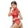 Sexy womens sheer cheongsam set with silver thread design, featuring a sexy slit and mesh fabric for elegant date night wear.