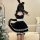 Sexy bunny costume set - black velvet dress with lace trim, perfect for christmas cosplay and holiday parties
